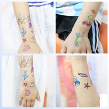Load image into Gallery viewer, Waterproof Children's Tattoo Sticker Ocean Shark Cartoon Tattoo Sticker Creative Ocean Women Men Tattoo Stickers