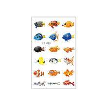 Load image into Gallery viewer, Waterproof Children's Tattoo Sticker Ocean Shark Cartoon Tattoo Sticker Creative Ocean Women Men Tattoo Stickers