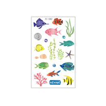 Load image into Gallery viewer, Waterproof Children's Tattoo Sticker Ocean Shark Cartoon Tattoo Sticker Creative Ocean Women Men Tattoo Stickers
