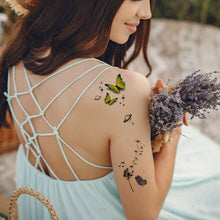 Load image into Gallery viewer, Butterfly Tattoo Sticker Waterproof Children's Colorful Cartoon Flower Butterfly Tattoo Sticker Cute Colorful Tattoo Sticker