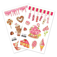 Load image into Gallery viewer, Nightglow Tattoo Sticker Waterproof Party Candy Donut Children's Cartoon Tattoo Sticker Cute Children Tattoo Sticker