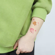 Load image into Gallery viewer, Nightglow Tattoo Sticker Waterproof Party Candy Donut Children's Cartoon Tattoo Sticker Cute Children Tattoo Sticker