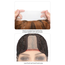 Load image into Gallery viewer, Forehead Lace Large Wave Wig High Temperature Silk Long Curly Hair Invisible Fluffy Full Top Wig Synthetic Hair Extensions