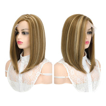 Load image into Gallery viewer, Forehead Lace Comfortable Breathable Wig High Temperature Silk Straight Hair Full Top Wig Women Hair Extensions