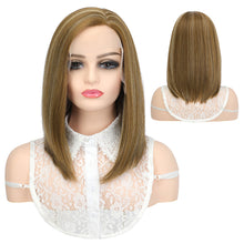 Load image into Gallery viewer, Forehead Lace Comfortable Breathable Wig High Temperature Silk Straight Hair Full Top Wig Women Hair Extensions