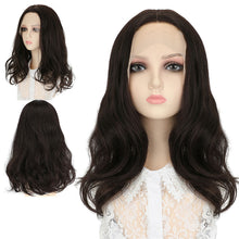 Load image into Gallery viewer, Forehead Lace Fluffy Natural Wig High Temperature Silk Long Curly Hair Comfortable Breathable Full Top Wig Hair Extensions