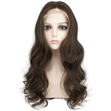 Load image into Gallery viewer, Forehead Lace Realistic Natural Wig High Temperature Silk Long Curly Hair Full Top Wig Hair Extensions for Women