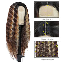 Load image into Gallery viewer, Forehead Lace Fluffy Natural Wig High Temperature Silk Long Curly Hair Realistic Full Top Wig Women Hair Extensions