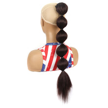Load image into Gallery viewer, Drawstring Mesh Wig Ponytail Fashionable Colorful Lantern Ponytail Fluffy Synthetic Long Ponytail Hair Extensions for Women