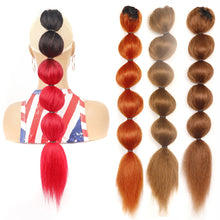 Load image into Gallery viewer, Drawstring Mesh Wig Ponytail Fashionable Colorful Lantern Ponytail Fluffy Synthetic Long Ponytail Hair Extensions for Women