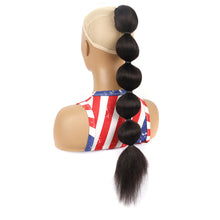 Load image into Gallery viewer, Drawstring Mesh Wig Ponytail Fashionable Colorful Lantern Ponytail Fluffy Synthetic Long Ponytail Hair Extensions for Women
