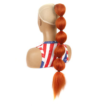 Load image into Gallery viewer, Drawstring Mesh Wig Ponytail Fashionable Colorful Lantern Ponytail Fluffy Synthetic Long Ponytail Hair Extensions for Women