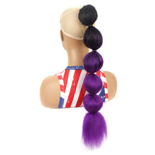 Load image into Gallery viewer, Drawstring Mesh Wig Ponytail Fashionable Colorful Lantern Ponytail Fluffy Synthetic Long Ponytail Hair Extensions for Women