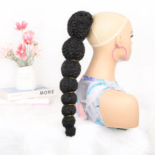 Load image into Gallery viewer, Elastic Drawstring Mesh Wig Ponytail Fluffy Lantern Ponytail Synthetic Long Ponytail Women Hair Extensions