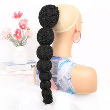 Load image into Gallery viewer, Elastic Drawstring Mesh Wig Ponytail Fluffy Lantern Ponytail Synthetic Long Ponytail Women Hair Extensions