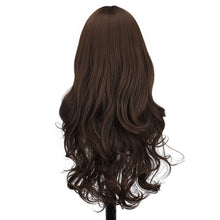 Load image into Gallery viewer, Air Bangs Wig Fashionable Fluffy Big Wave Long Curly Hair Wig Natural Simulated Full Top Wig Women Synthetic Hair Extensions
