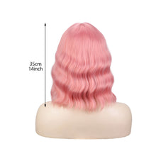 Load image into Gallery viewer, Water Ripple Short Curly Hair Wig Comfortable Breathable Adjustable Full Top Wig Simulated Synthetic Hairpiece