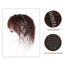 Load image into Gallery viewer, Hairpin Bangs Wig Piece Increase Hair Volume Corn Perm Curly Hair High Temperature Silk Synthetic Wig Piece for Women