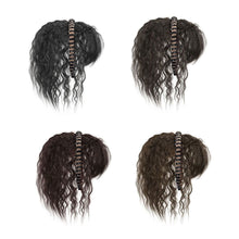 Load image into Gallery viewer, Hairpin Bangs Wig Piece Increase Hair Volume Corn Perm Curly Hair High Temperature Silk Synthetic Wig Piece for Women