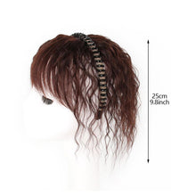 Load image into Gallery viewer, Hairpin Bangs Wig Piece Increase Hair Volume Corn Perm Curly Hair High Temperature Silk Synthetic Wig Piece for Women
