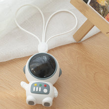 Load image into Gallery viewer, Astronaut Mini Fan Handheld Portable Wireless Bladeless Fans USB Rechargeable Mute Fan with Lanyard Keychain