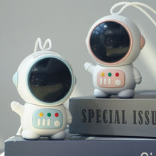 Load image into Gallery viewer, Astronaut Mini Fan Handheld Portable Wireless Bladeless Fans USB Rechargeable Mute Fan with Lanyard Keychain