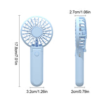 Load image into Gallery viewer, Handheld Mini Fan Portable Pocket Fan USB Charging Fan 3 Speeds Adujustable Summer Cooling Fan for Home Outdoor