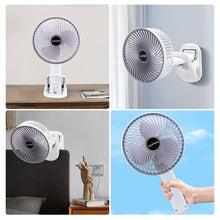 Load image into Gallery viewer, Portable Mini Desktop Usb Fan Charging Handle Wall Clip-on Hanging Wall Fan Outdoor Dormitory Home Office