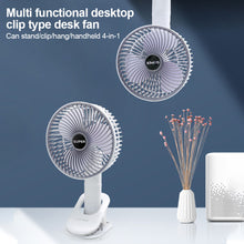 Load image into Gallery viewer, Portable Mini Desktop Usb Fan Charging Handle Wall Clip-on Hanging Wall Fan Outdoor Dormitory Home Office