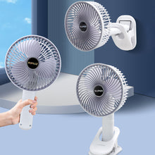 Load image into Gallery viewer, Portable Mini Desktop Usb Fan Charging Handle Wall Clip-on Hanging Wall Fan Outdoor Dormitory Home Office