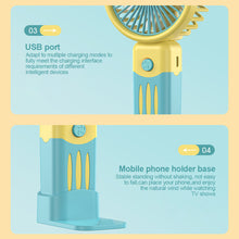 Load image into Gallery viewer, Handheld Mini Fan Portable Pocket Fan USB Charging Fan 3 Speeds Adujustable Summer Cooling Fan for Home Outdoor