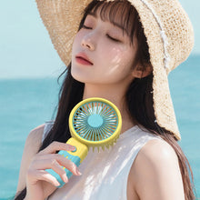 Load image into Gallery viewer, Handheld Mini Fan Portable Pocket Fan USB Charging Fan 3 Speeds Adujustable Summer Cooling Fan for Home Outdoor