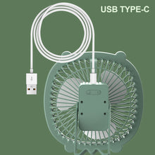 Load image into Gallery viewer, Outdoor Camping Fan USB Charging Ceiling Fan Light 180° Rotation Desktop Fan Tent Night Light Electric Cooling Fan for Fishing