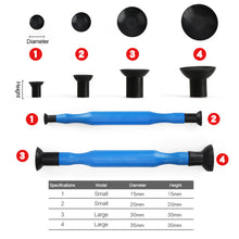 Load image into Gallery viewer, 4pcs/set Car Valve Lapping Sticks Sucker Rubber Head Fittings Grinding Tool for Auto Motorcycle Cylinder Engine Valves 15/20/30/35mm