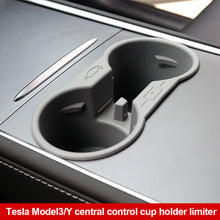 Load image into Gallery viewer, Car Interior Cup Holder Accessories Center Console Non-slip Silicone Water Cup Insert Phone Holder For Tesla Model 3 Y 2023