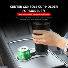 Load image into Gallery viewer, Car Interior Cup Holder Accessories Center Console Non-slip Silicone Water Cup Insert Phone Holder For Tesla Model 3 Y 2023