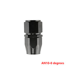 Load image into Gallery viewer, Black AN4/6/810/12 Aluminum Swivel Hose End Fitting Adapter Car Oil Fuel Line NPT Plug Straight 0°/45°/90°/180° Degree
