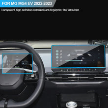 Load image into Gallery viewer, 2Pcs TPU Car Gear Panel Dashboard Navigation Automotive Interior Screen Protective Film Anti-Scratch Sticker Protect For MG MG4 EV 2022-2023