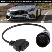 Load image into Gallery viewer, 38Pin to 16Pin to 14Pin OBD2 OBD Diagnostic Connector Cable Adapter For Mercedes Benz
