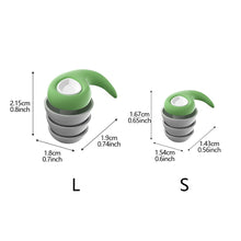 Load image into Gallery viewer, Three Layer Silicone Noise Reduction Earplugs Soft Comfortable Sound Insulation Sleeping Earplugs for Adults Children