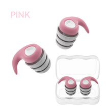 Load image into Gallery viewer, Three Layer Silicone Noise Reduction Earplugs Soft Comfortable Sound Insulation Sleeping Earplugs for Adults Children