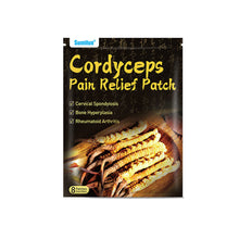 Load image into Gallery viewer, 8pcs/pack Cordyceps Far-infrared Pain Relieving Patch Promoting Blood Circulation Relieving Muscle Joint Pain Plaster
