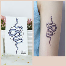 Load image into Gallery viewer, Waterproof Fresh Tattoo Sticker Black White Solid Cartoon Animal Tattoo Sticker Creative Body Art Tattoo Sticker