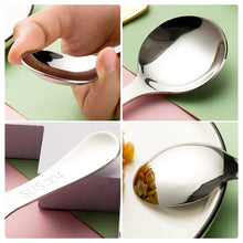Load image into Gallery viewer, 1 Set 304 Stainless Steel Spoon Fork Portable Outdoor Camping Hiking Tableware Dessert Set Cooking Supplies