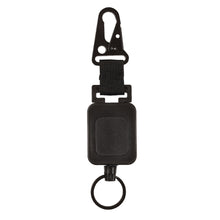 Load image into Gallery viewer, 1PC Outdoor Multi-Function Retractable Easy-To-Pull Buckle With Back Clip Wire Rope High Elastic Anti-Loss Key Chain--Black
