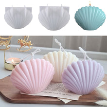 Load image into Gallery viewer, 3D Seashell Candle Mold DIY Silicone Candle Mold Cake Resin Molds 3D Art Wax Candle Making Mould Silicone Handmade Soap Molds