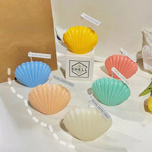 Load image into Gallery viewer, 3D Seashell Candle Mold DIY Silicone Candle Mold Cake Resin Molds 3D Art Wax Candle Making Mould Silicone Handmade Soap Molds
