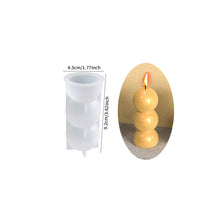 Load image into Gallery viewer, 3D Candle Silicone Mold Polka Dot Cylindrical Lantern Round Ball Mold DIY Resin Mould Home Decor Supplies