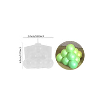 Load image into Gallery viewer, 3D Candle Silicone Mold Polka Dot Cylindrical Lantern Round Ball Mold DIY Resin Mould Home Decor Supplies