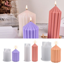 Load image into Gallery viewer, DIY Candle Mold Silicone Candle Mold Cake Resin Molds 3D Art Wax Candle Making Mould Silicone Handmade Soap Molds